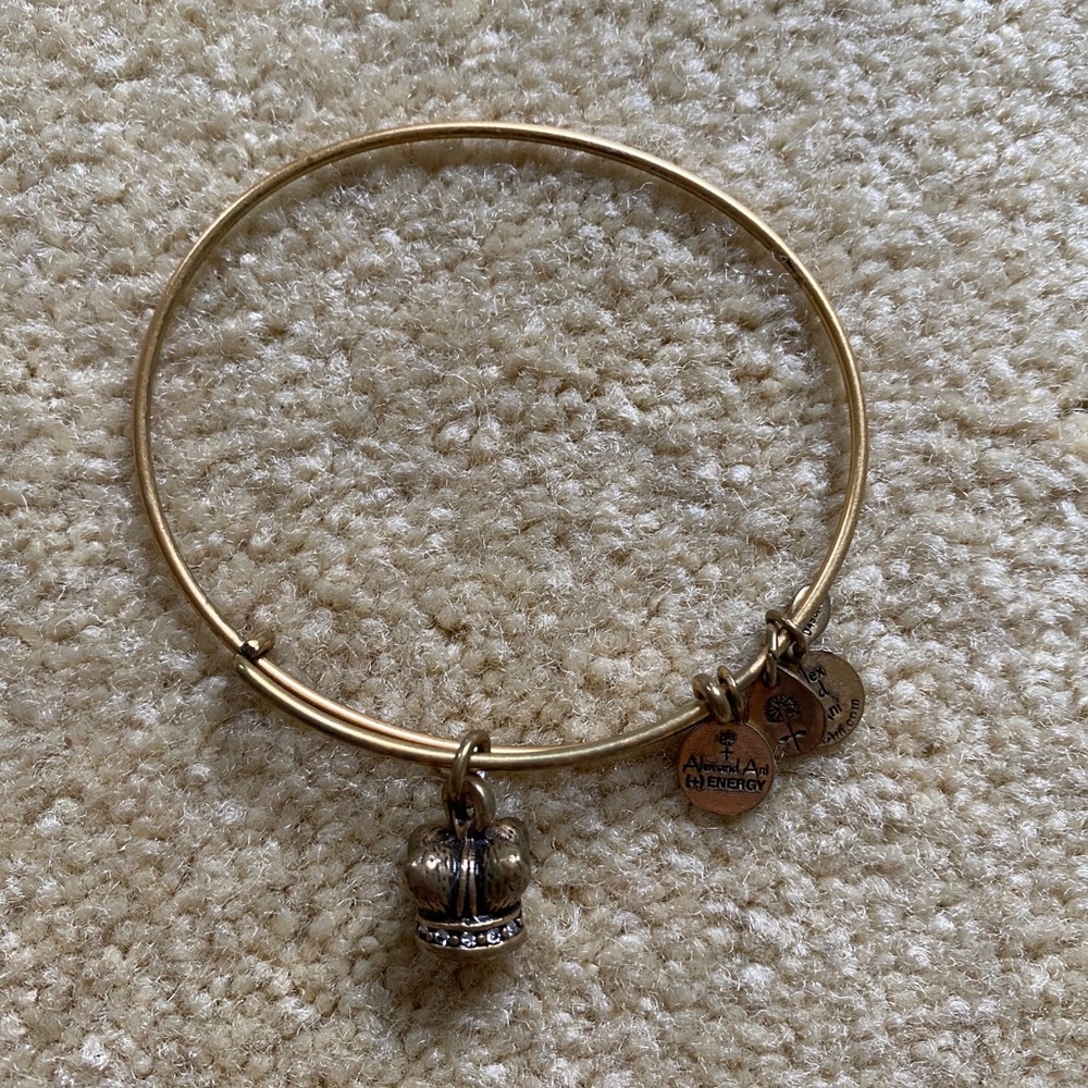 Kings crown gold Alex and ani bangle